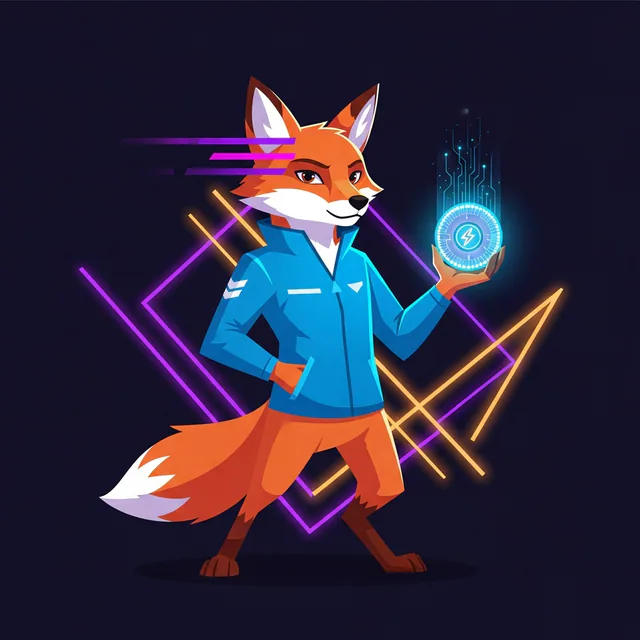 Volt the neon fox courier